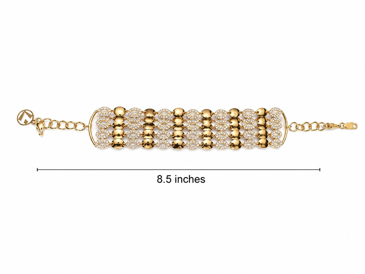 21k Gold Bracelet XXX 23.56 grams 8.5 inches
