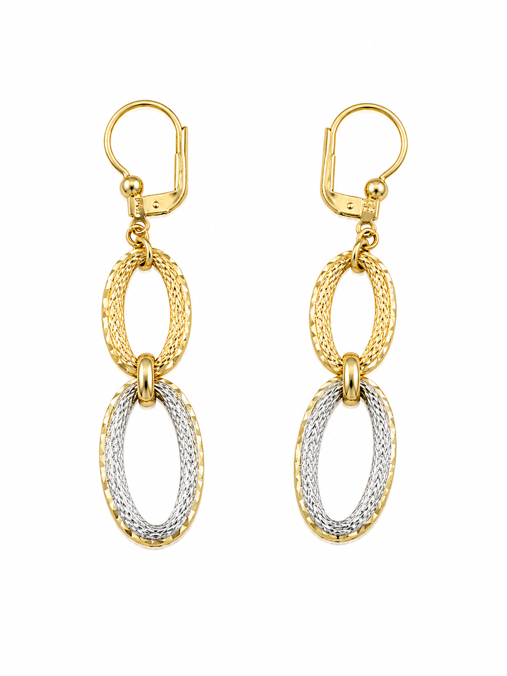 14k Earrings 4.18 grams Italian