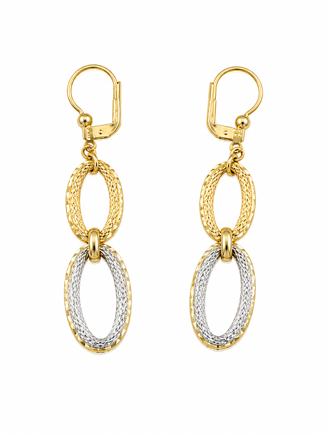 14k Earrings 4.18 grams Italian