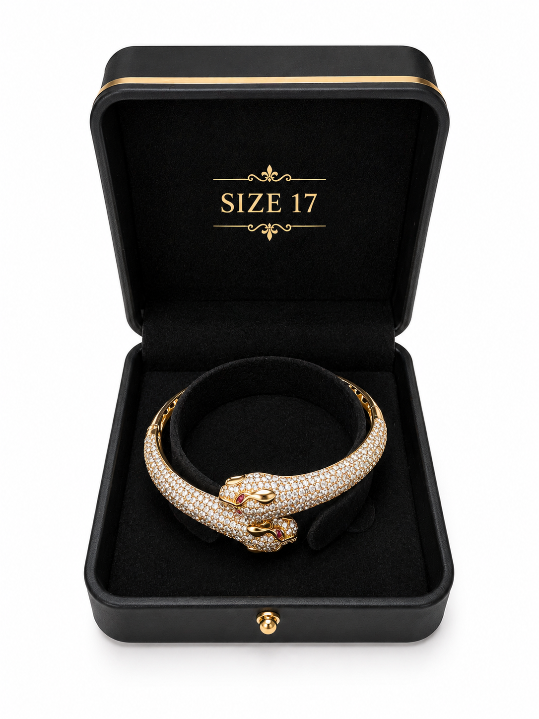 Gold Tiger Size 17.5 Bangle 20.7 grams