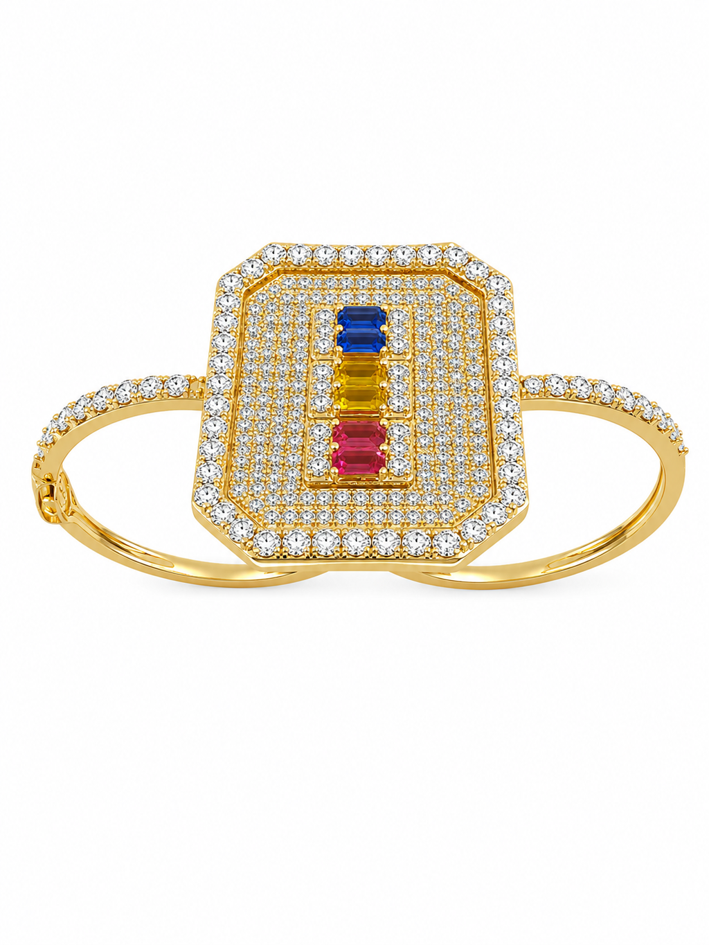 18k Double Ring Size 7.5 and 7 5.89 grams