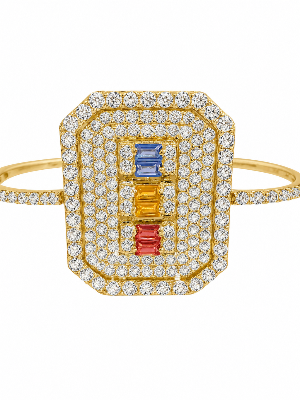 18k Double Ring Size 7.5 and 7 5.89 grams