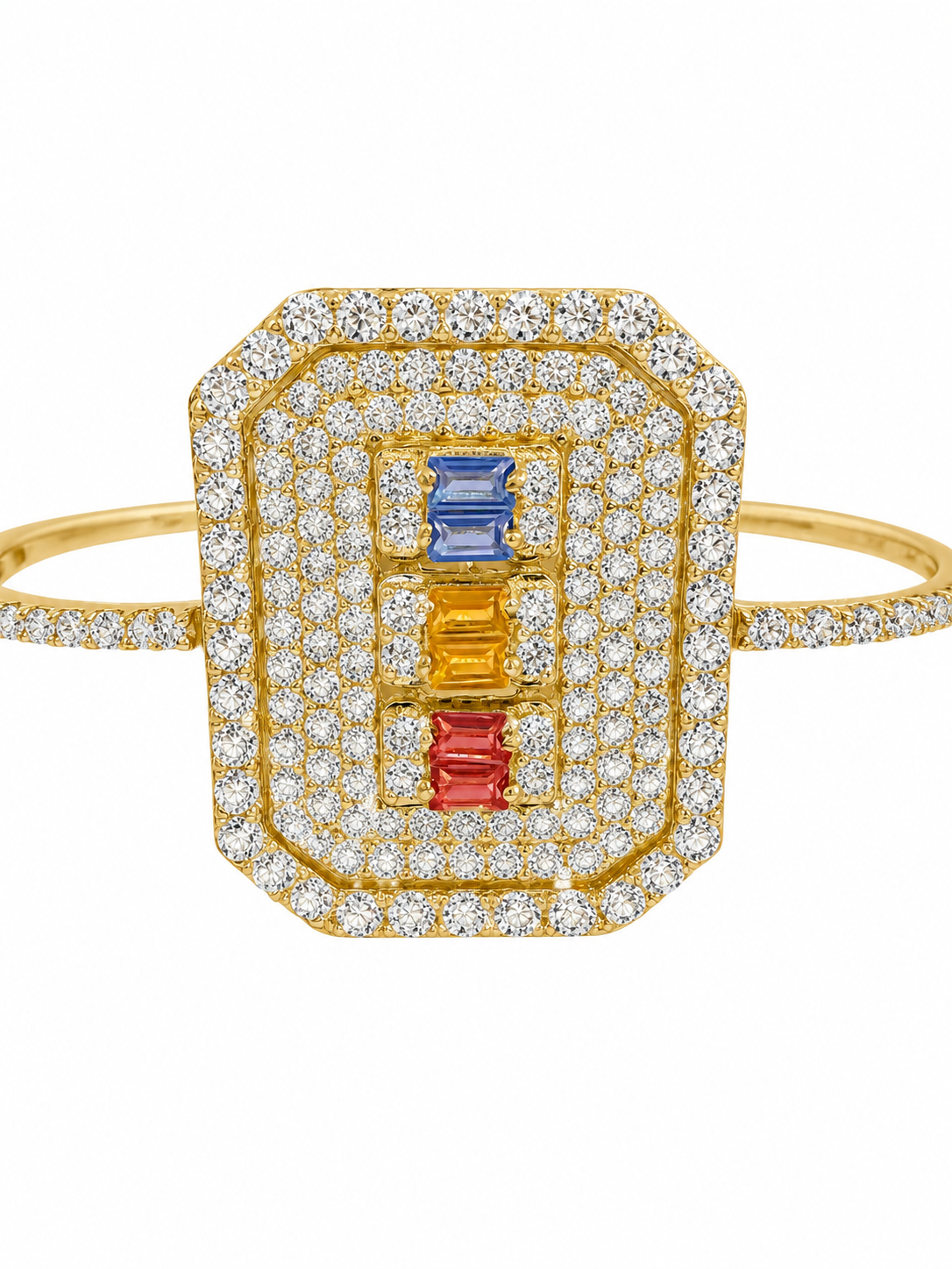 18k Double Ring Size 7.5 and 7 5.89 grams