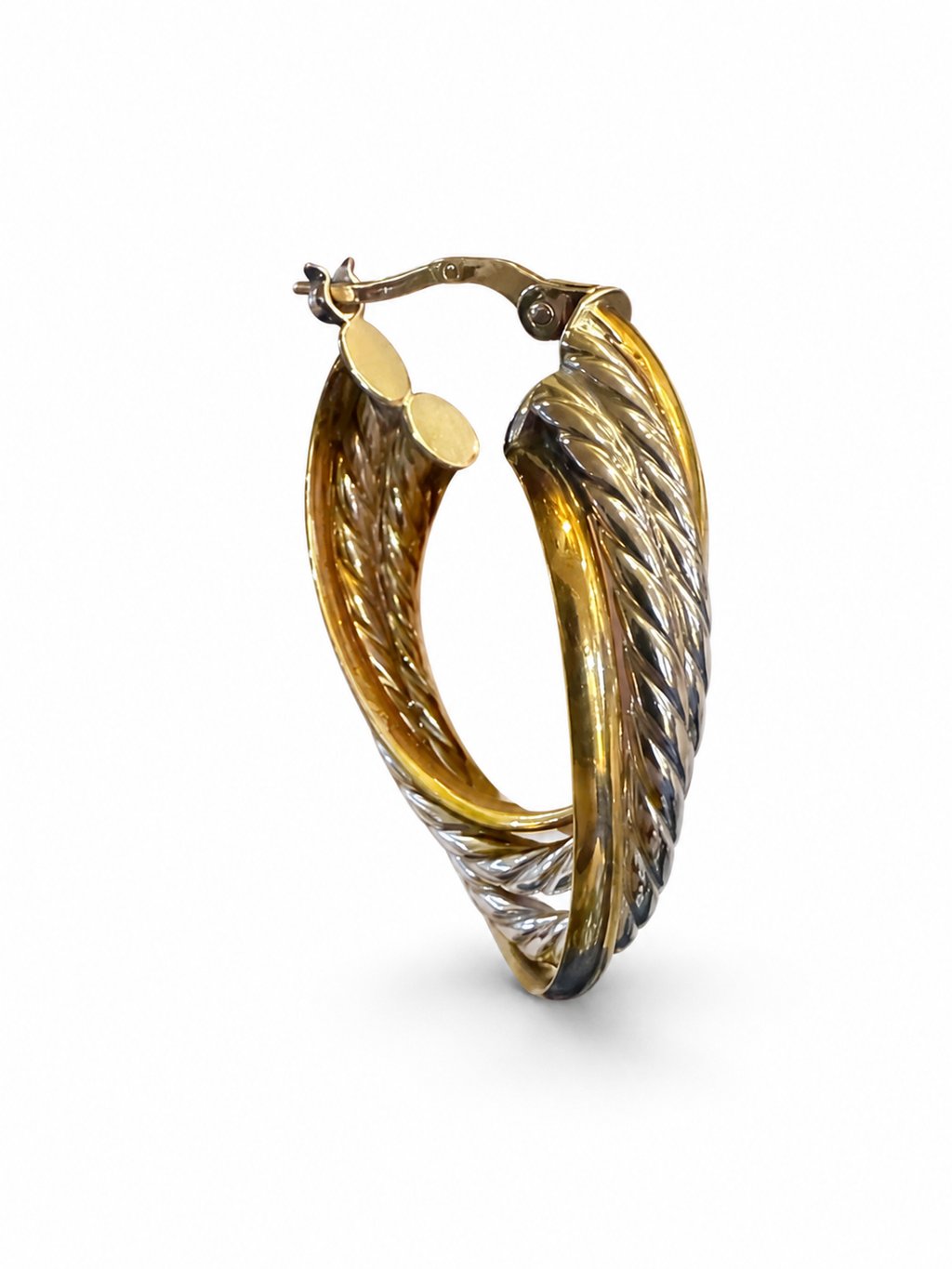 18k Gold Earrings 3.26 grams
