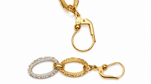 14k Earrings 4.18 grams Italian