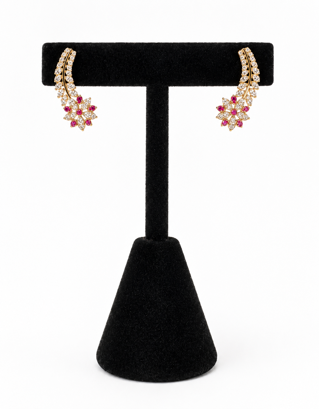18k Flower Earrings 5.31 grams