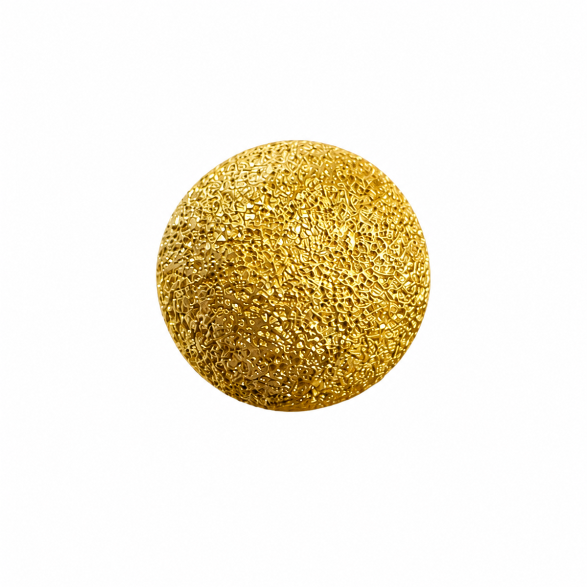 Gold ball 18k Earrings 3.75 grams
