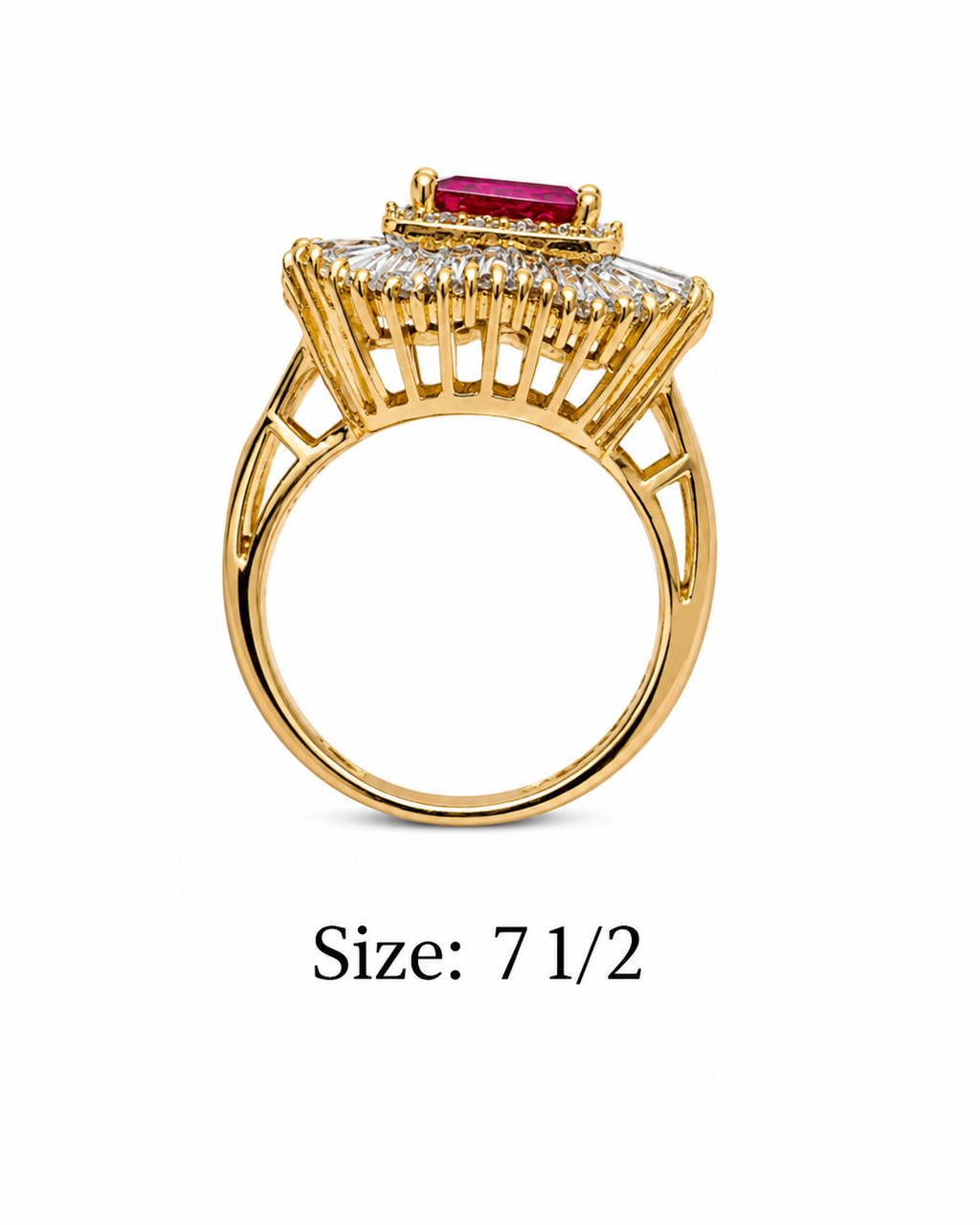 18k size 7.5 Gold Ring 8.51 grams