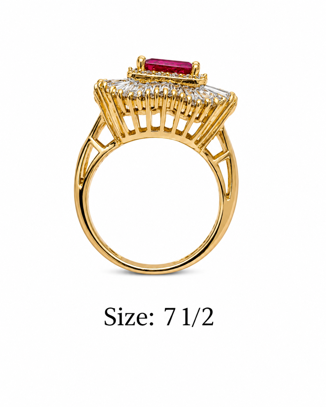 18k size 7.5 Gold Ring 8.51 grams