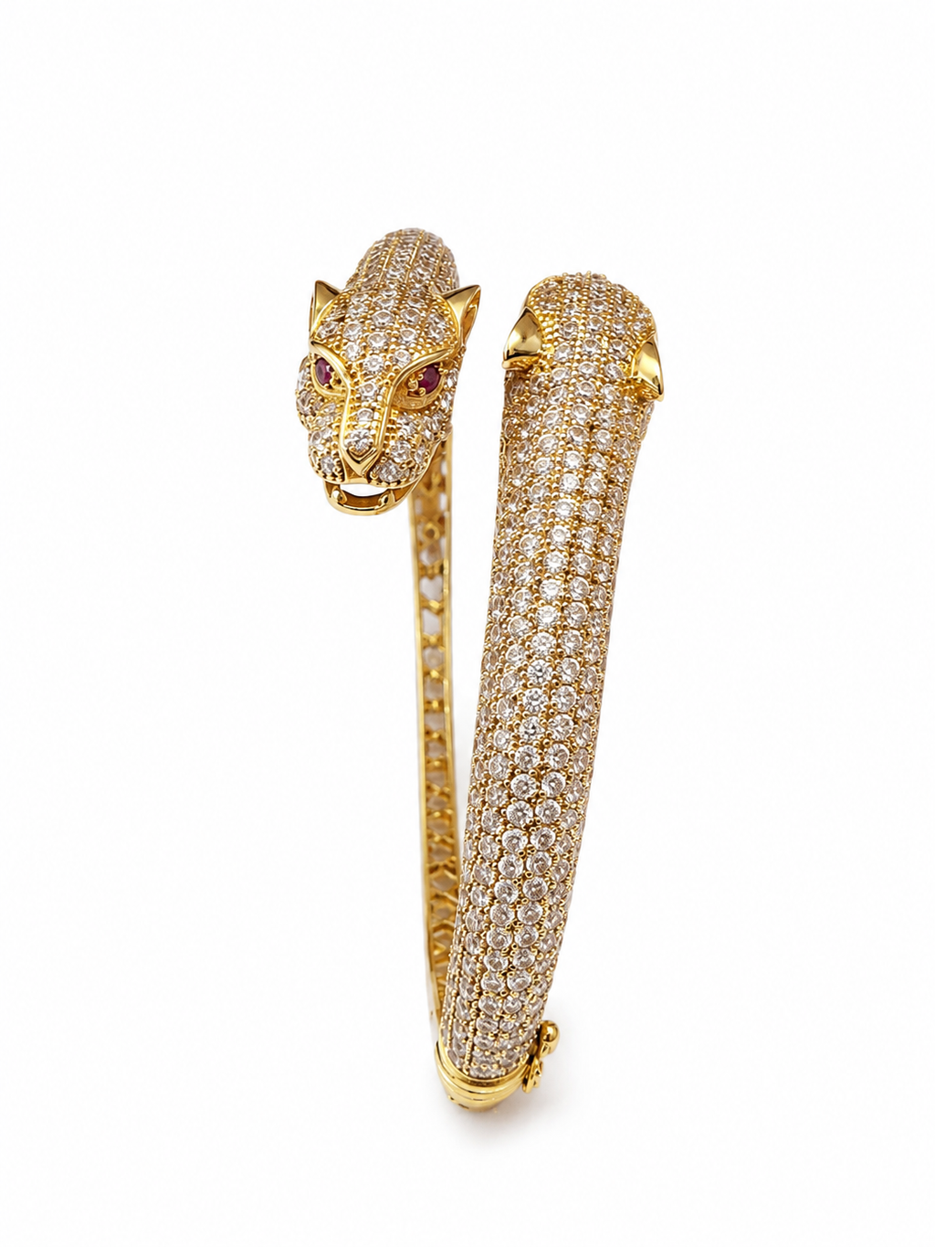 Gold Tiger Size 17.5 Bangle 20.7 grams