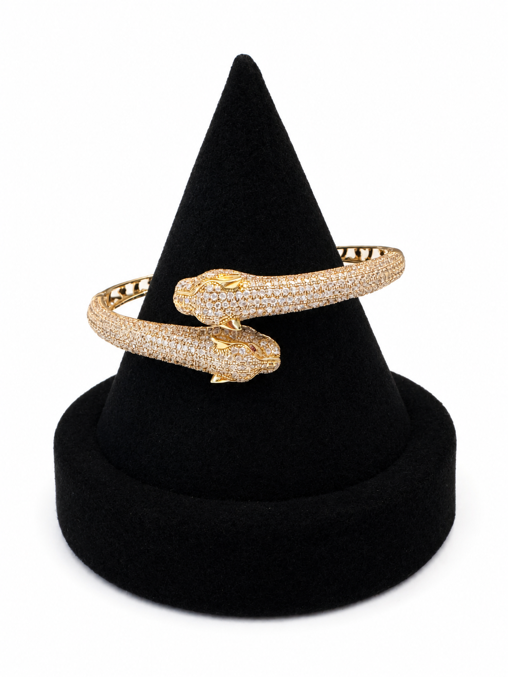 Gold Tiger Size 17.5 Bangle 20.7 grams