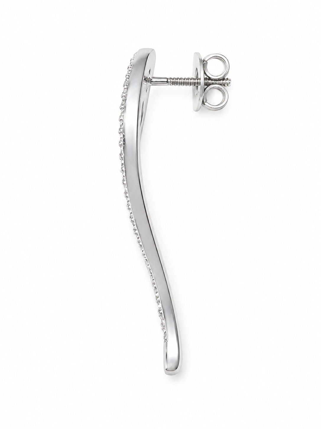 18k White Gold Earrings 6.59