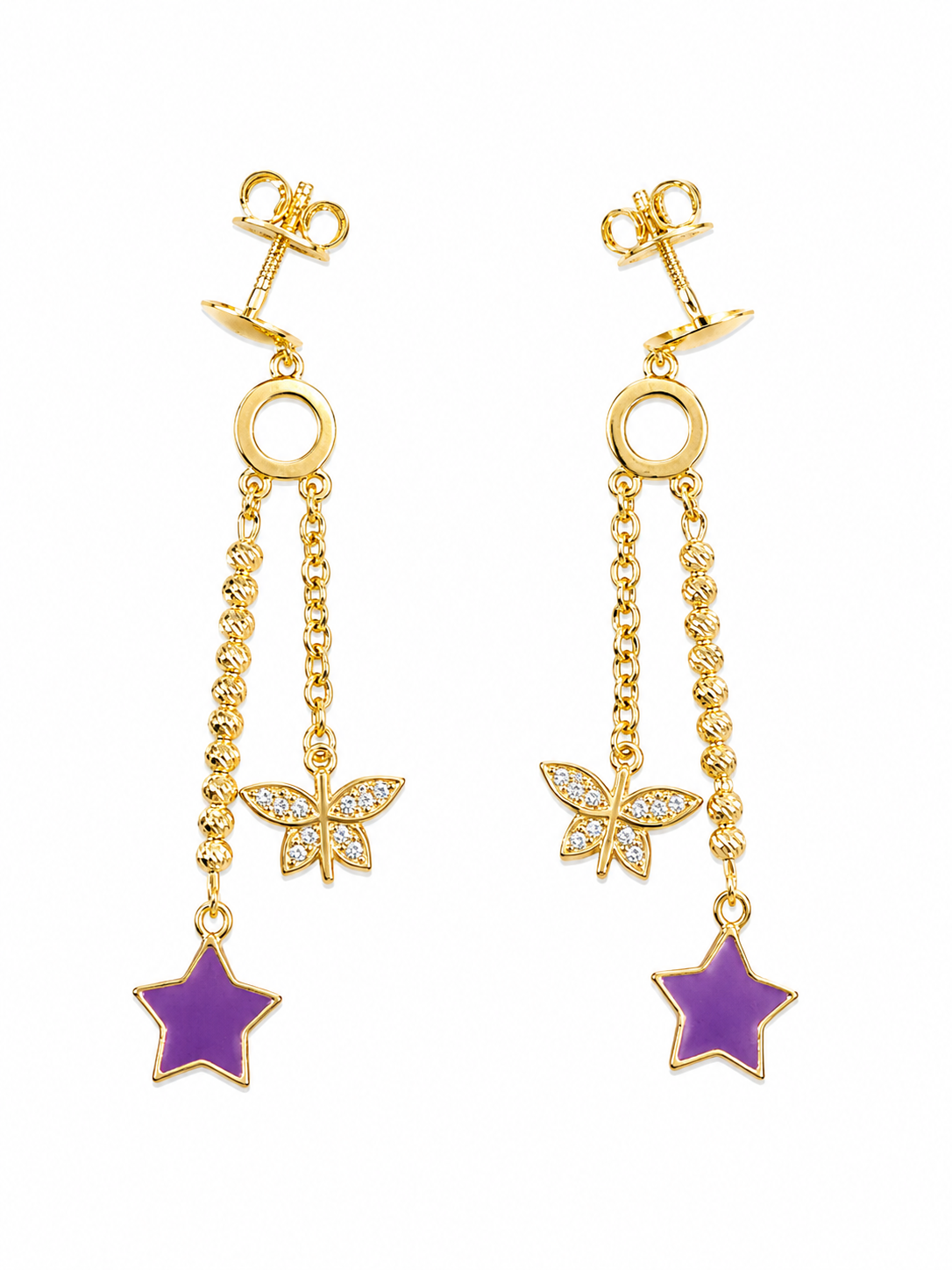 18k Earrings 6.17 grams
