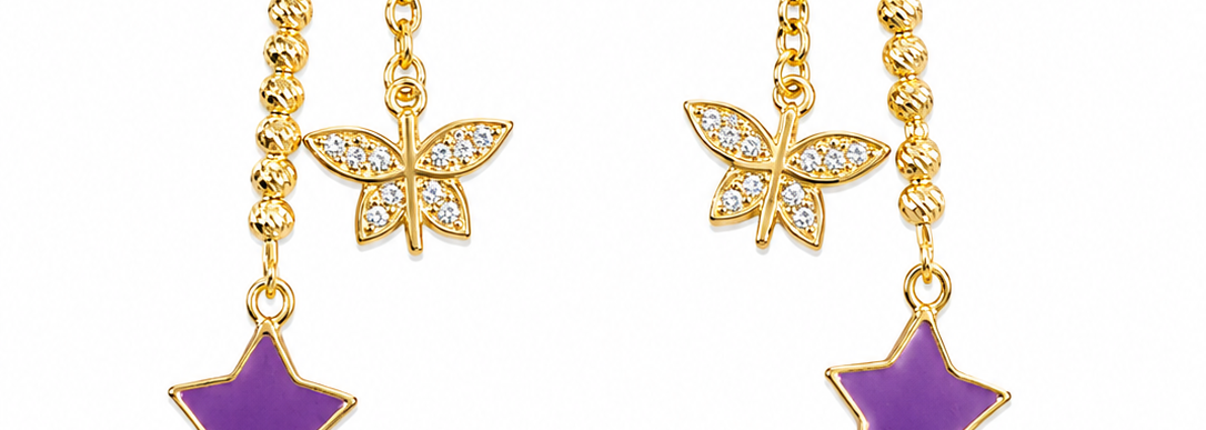18k Earrings 6.17 grams