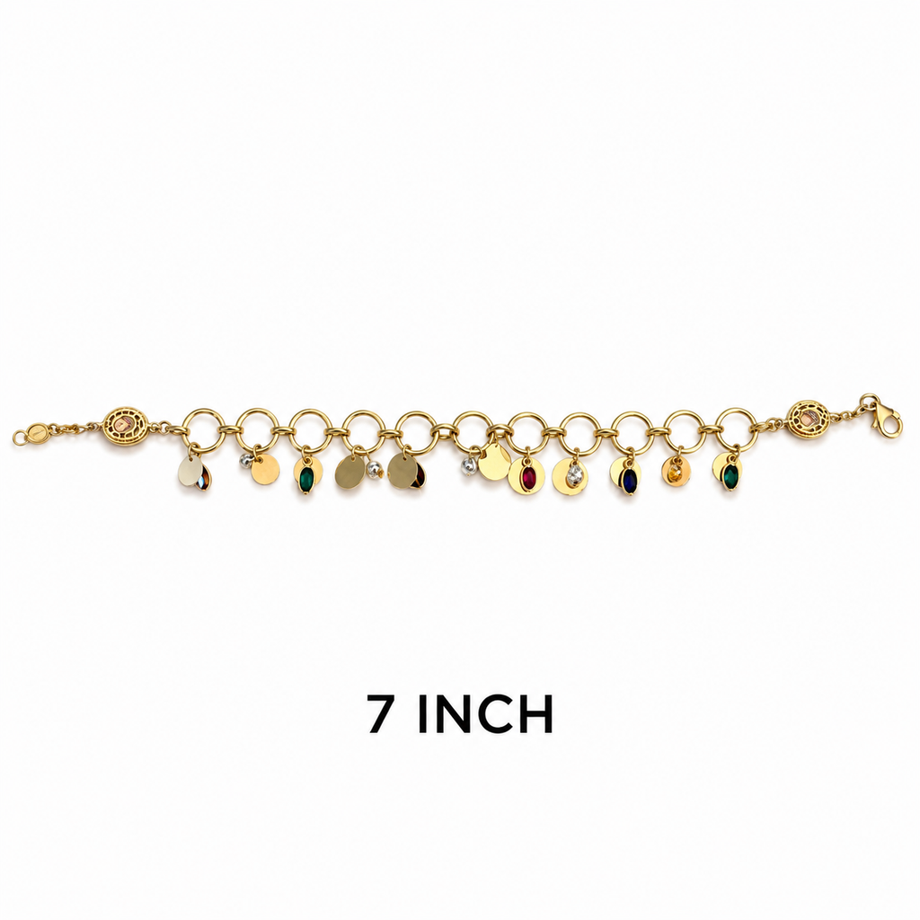 18k Gold Bracelet 10.17 grams 7 inches