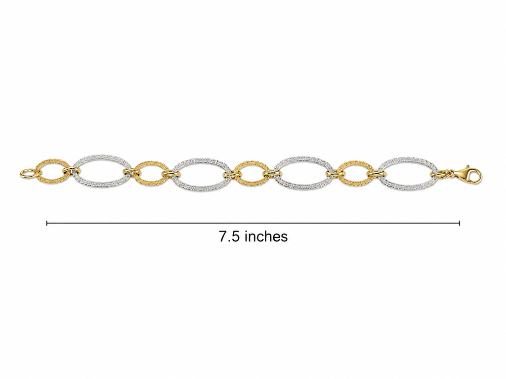 Italian Gold Bracelet 14k 8.69 grams 7.5 inches