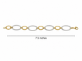Italian Gold Bracelet 14k 8.69 grams 7.5 inches