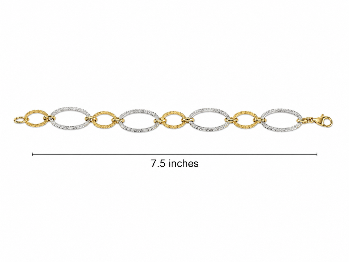 Italian Gold Bracelet 14k 8.69 grams 7.5 inches