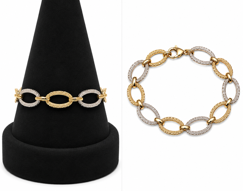 Italian Gold Bracelet 14k 8.69 grams 7.5 inches