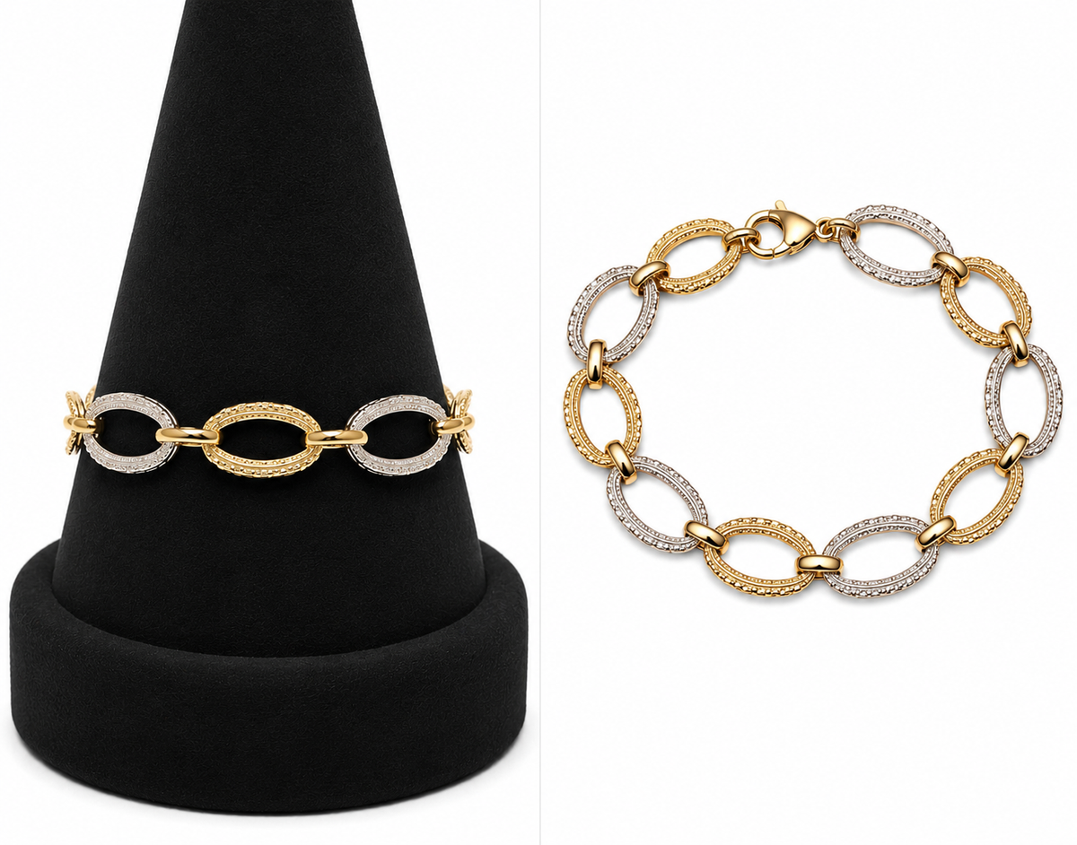 Italian Gold Bracelet 14k 8.69 grams 7.5 inches