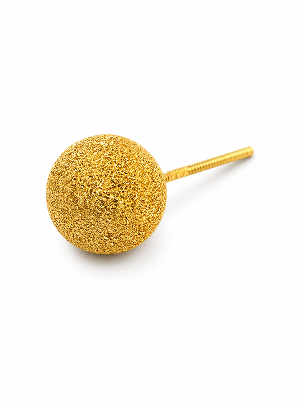 Gold ball 18k Earrings 3.75 grams