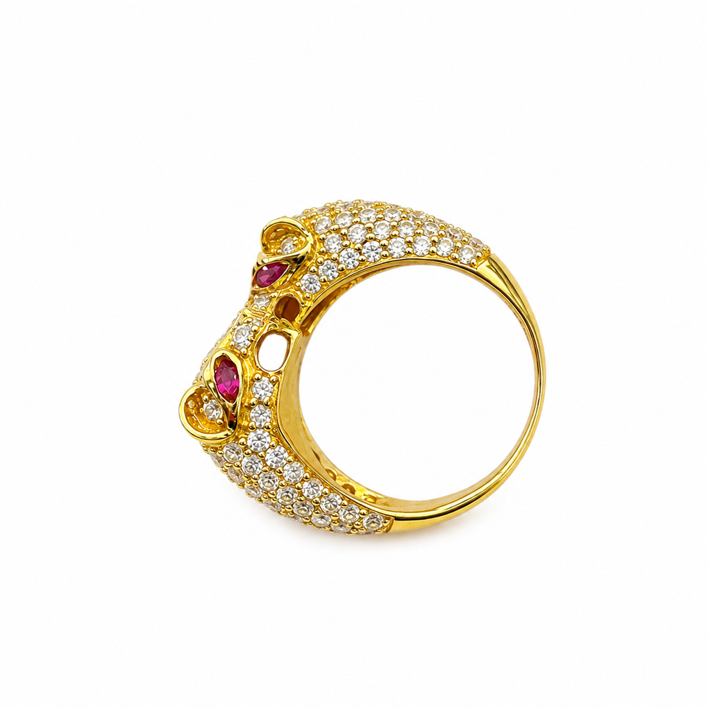 Tiger 18k Ring Size 8 7.73 grams