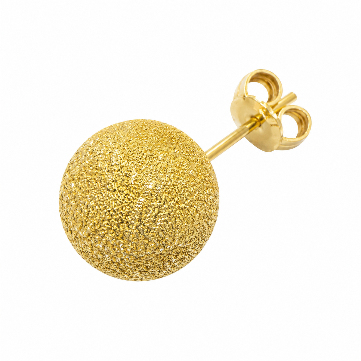 Gold ball 18k Earrings 3.75 grams