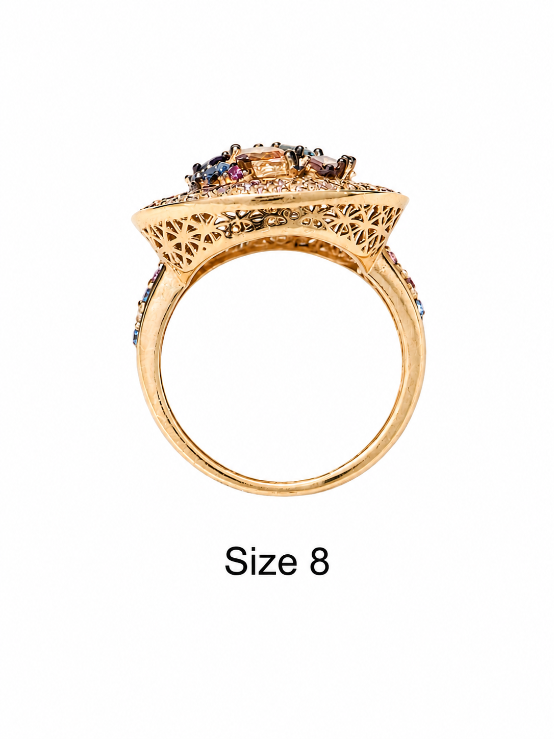 Size 8 18k Ring 5.77 grams