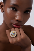 Size 8 18k Ring 5.77 grams