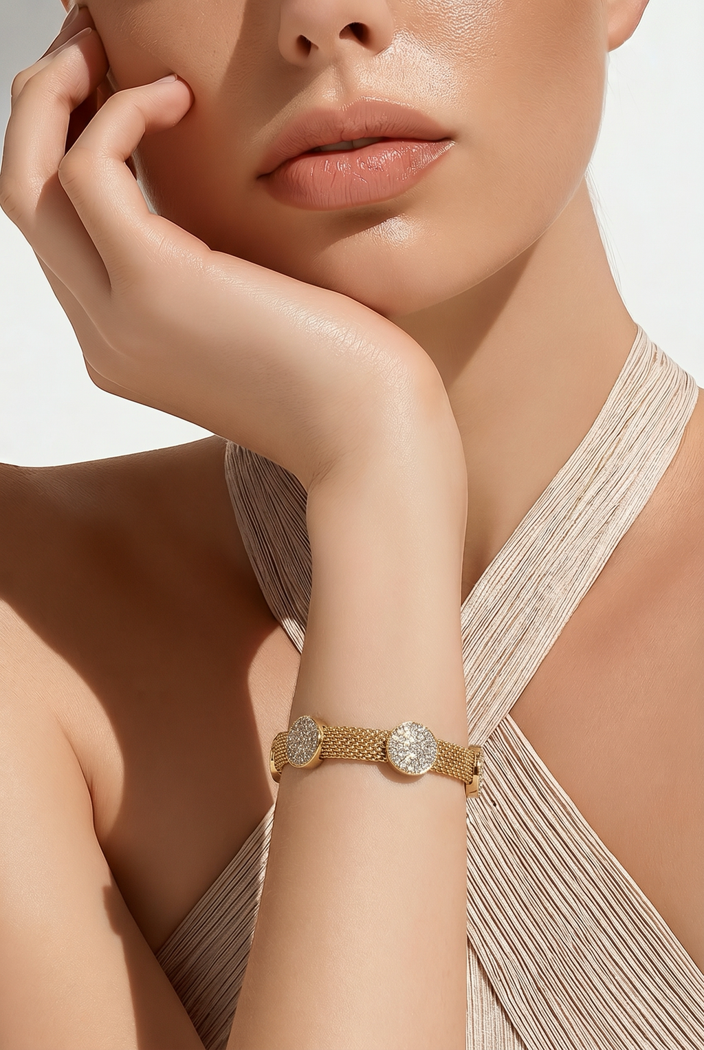 18k Bright Bracelet 16.91 grams 7.5 inches