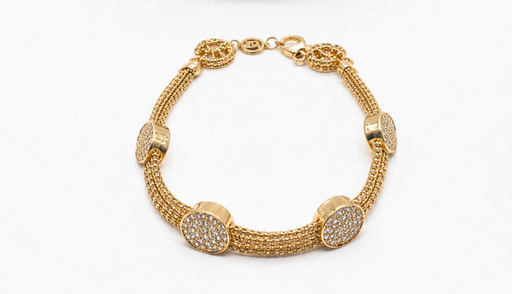 18k Bright Bracelet 16.91 grams 7.5 inches