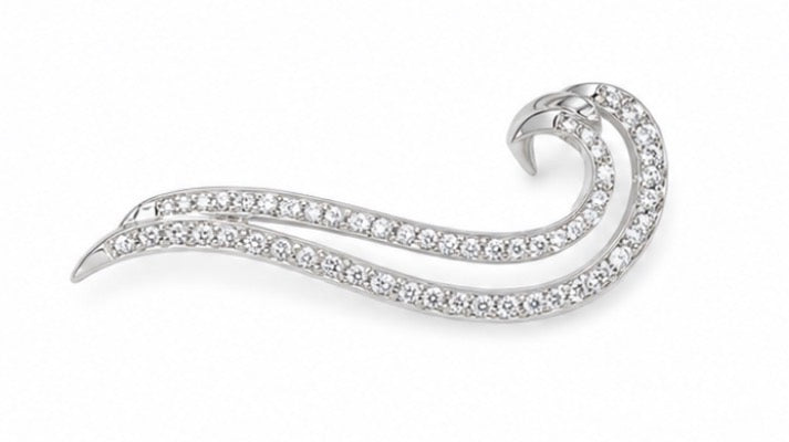 18k White Gold Earrings 6.59