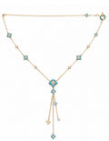18k Gold Turquoise Necklace 17.24 SOLD OUT