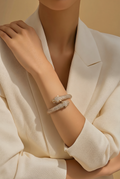 Gold Tiger Size 17.5 Bangle 20.7 grams
