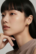 Gold ball 18k Earrings 3.75 grams