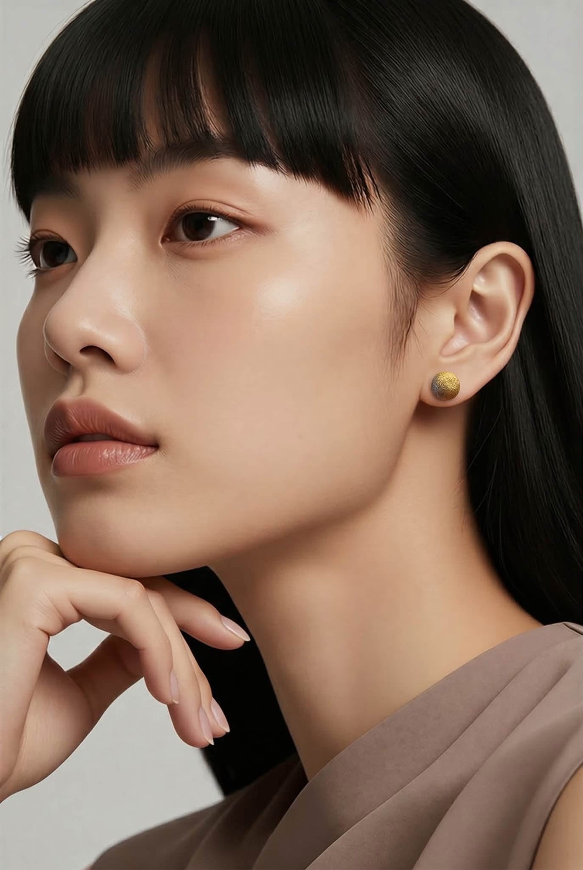 Gold ball 18k Earrings 3.75 grams